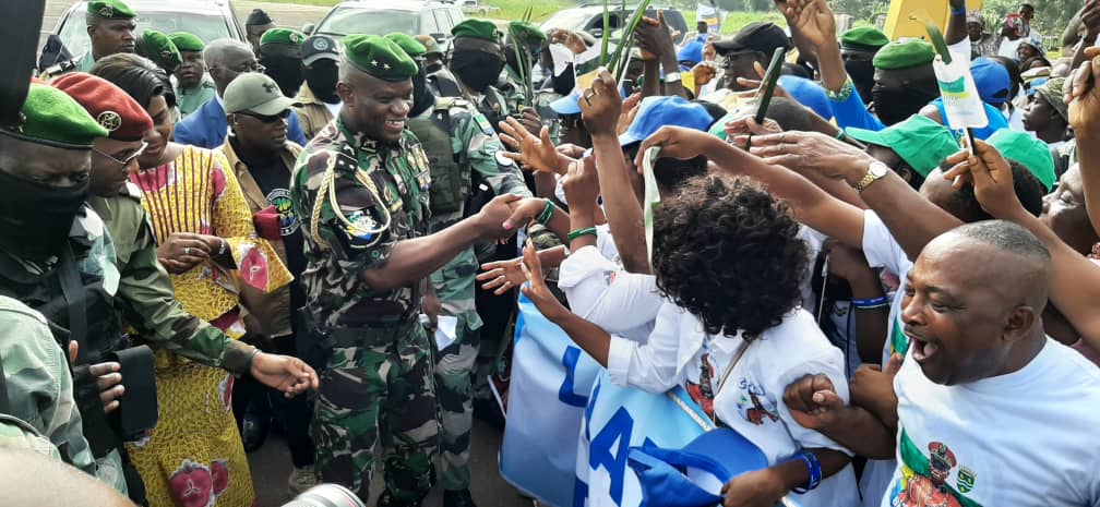 Première visite du Président de la Transition, Père de la Nation Gabonaise chez lui à OYEM :